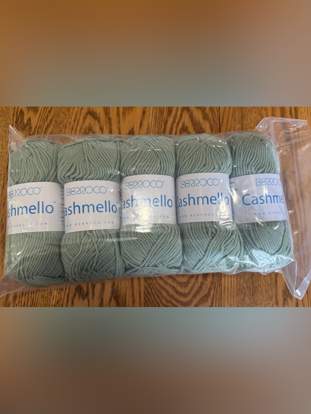 Berroco Cashmello Soft Sage Green Yarn - Pack of 10 skeins